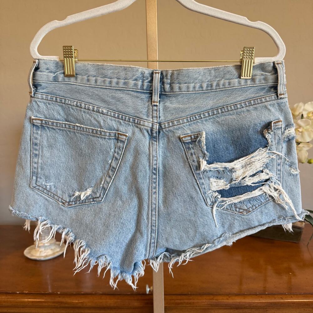 AGOLDE Parker High Rise Cutoff Shorts Swapmeet Size 28 - Picture 3 of 6